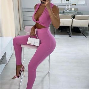 Orange legging two piece